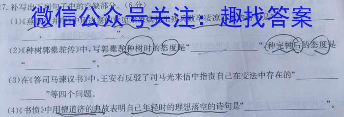 2023年辽宁大联考高三年级4月联考（23-401C）语文