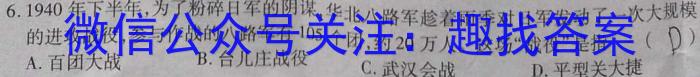 金考卷2023年普通高等学校招生全国统一考试 新高考卷 押题卷(一)历史