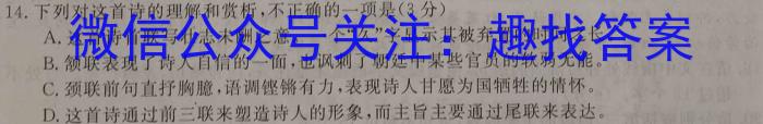 河北省六校联盟高二年级联考(2023.04)语文
