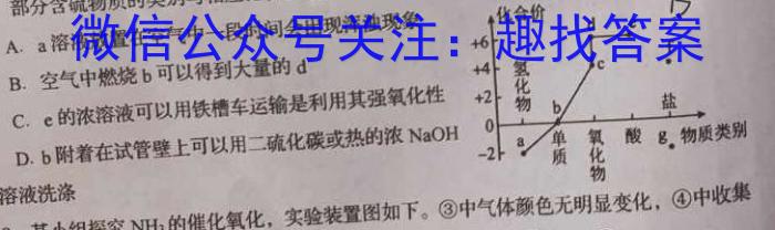 文博志鸿 2023年河南省普通高中招生考试模拟试卷(预测二)化学