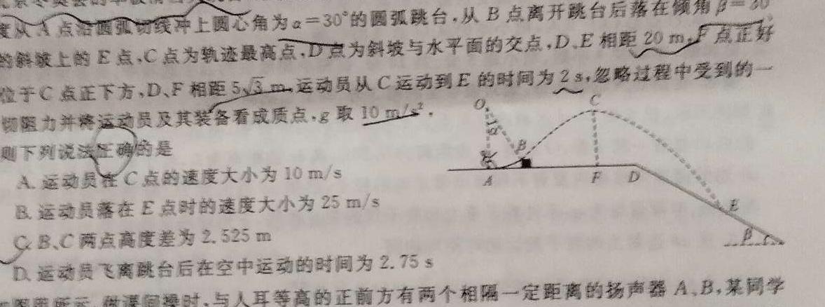 华普教育 2023全国名校高考模拟冲刺卷(一)-物理