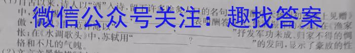 2023年陕西省初中学业水平考试冲刺（三）语文