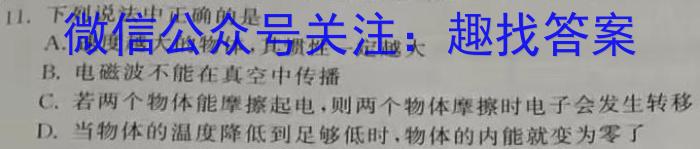 湖南省部分学校2023年4月高三模拟考试q物理