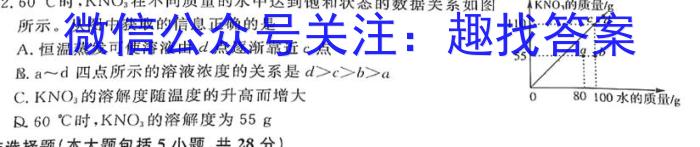 江西省2025届七年级第七次阶段性测试(R-PGZX A JX)化学