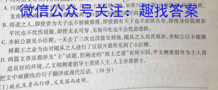 河北省2022-2023学年高一期中(下)测试语文