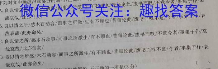 河南省驻马店市环际大联考“圆梦计划“2023年高三年级4月联考语文