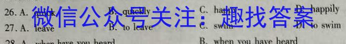 2022-2023学年安徽省九年级下学期阶段性质量检测（七）英语