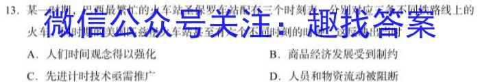 2023年安徽省潜山七年级期中调研检测（4月）历史