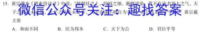 师大名师金卷2023年陕西省初中学业水平考试（三）历史