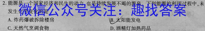 2023年河北省初中毕业生学业考试模拟(四)化学