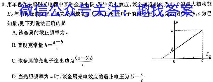 2023年黑龙江大联考高三年级4月联考物理`