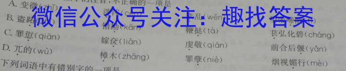 安徽省2023届九年级下学期教学质量监测（六）语文