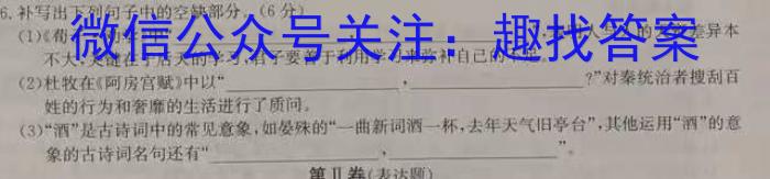 江西省2023年第四次中考模拟考试练习语文