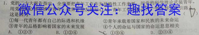 高考研究831重点课题项目陕西省联盟学校2023年第三次大联考s地理