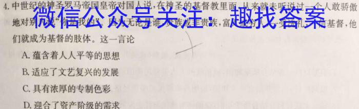 [宝鸡三模]陕西省2023年宝鸡市高考模拟检测(三)历史试卷