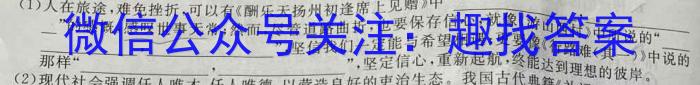 2023年陕西省初中学业水平考试·冲刺压轴模拟卷（一）语文