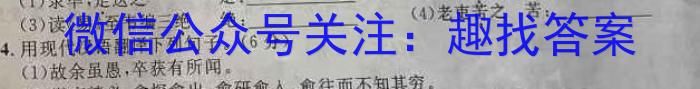 2023年湖南省普通高中学业水平考试仿真试卷(合格性考试)(第二次考试)语文