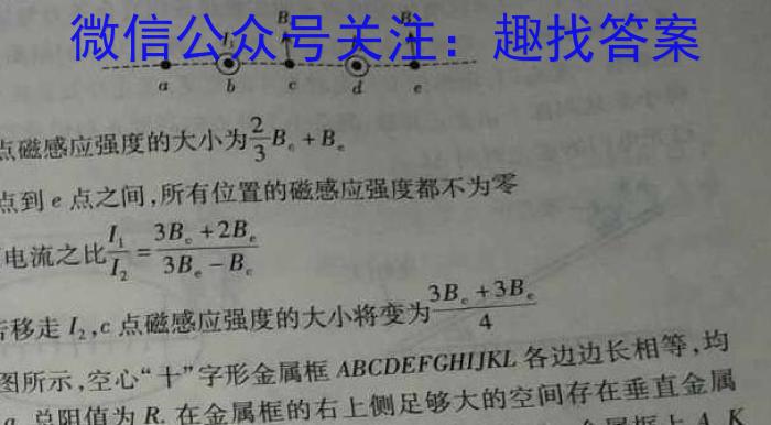 国考1号17·第17套·高中2023届高考适应性考试.物理