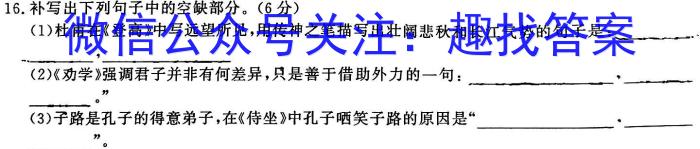 2023届衡水金卷先享题压轴卷(二)广东专版语文