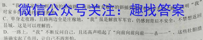 新向标教育 淘金卷2023年普通高等学校招生考试模拟金卷2语文