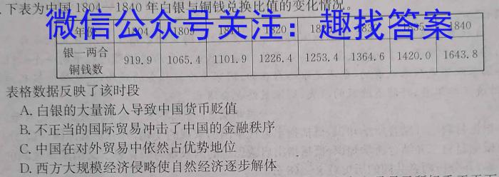 ［滁州二模］滁州市2023年高三第二次教学质量监测历史试卷