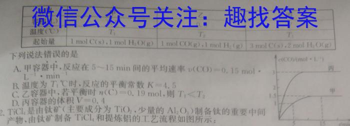 广西省2023年春季学期高一期中检测（23-394A）化学