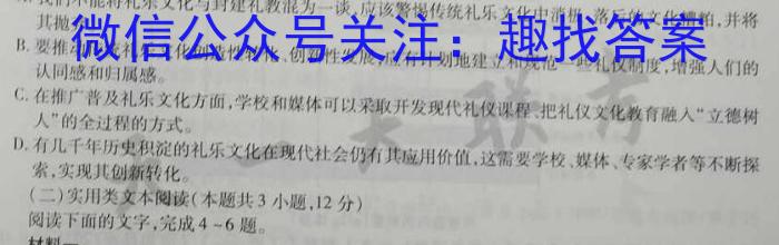 2022-2023学年河南省高二期中考试(23-389B)语文