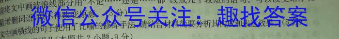 2023年安徽省初中毕业学业考试模拟仿真试卷（五）语文