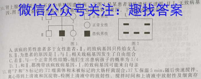 学普试卷2023届高三第十次·新高考模拟卷(十)1生物