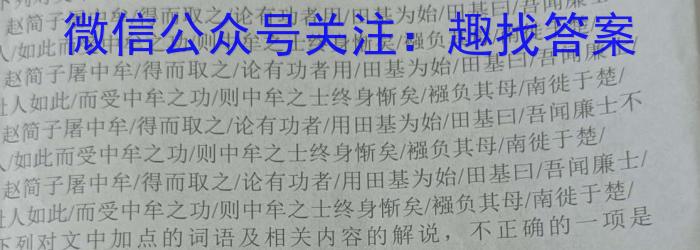 广西省2023年春季学期高二期中检测试卷(23-394B)语文