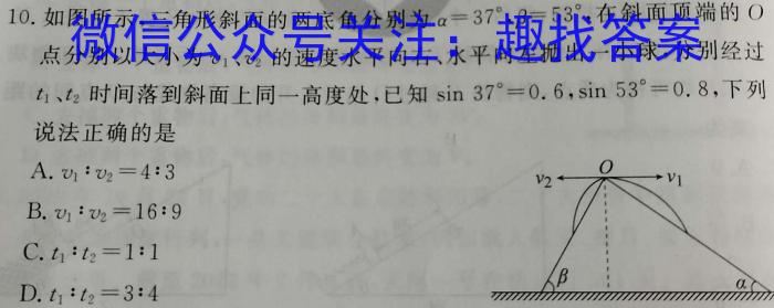 广西2023年4月高中毕业班模拟测试.物理