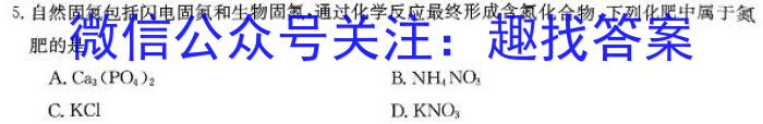 长郡、雅礼、一中、附中联合编审名校卷2023届高三月考试卷九(全国卷)化学