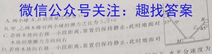 青桐鸣高考冲刺 2023年普通高等学校招生全国统一考试押题卷(四)物理`