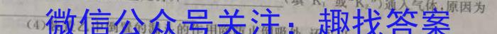 紫阳中学2024~2023学年高二第二学期期中考试(3398B)化学