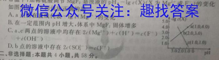 百师联盟 2023届高三信息押题卷(三)3 全国卷化学