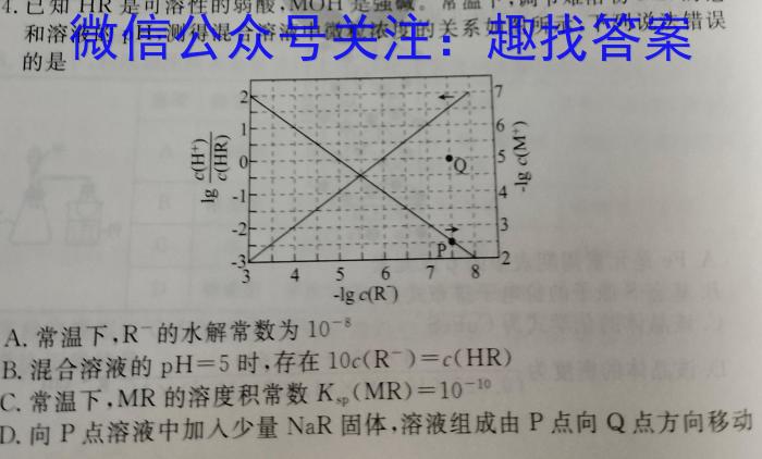 秦都区2023年九年级第一次模拟（4月）化学