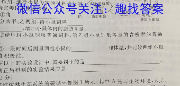 宁江区实验高级中学高三年级下学期第三次模拟考试(233581D)生物