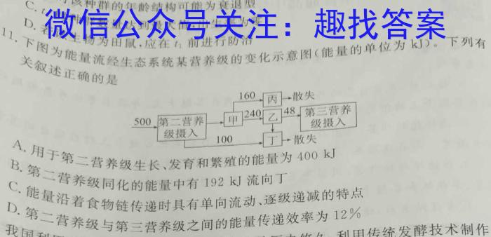 金考卷2023年普通高等学校招生全国统一考试 新高考卷 押题卷(二)生物