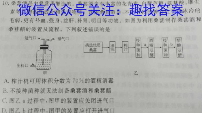 2023年四川大联考高三年级4月联考（478C·B）生物