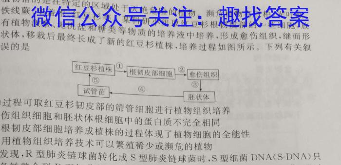 耀正文化(湖南四大名校联合编审)·2023届名校名师测评卷(八)生物