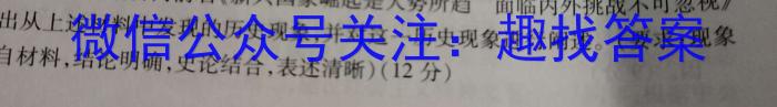 2023年广东省大湾区高三年级4月联考历史