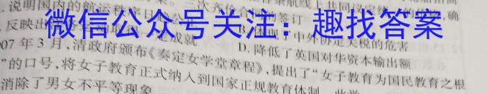 安徽省2022-2023学年度九年级第二次模拟考试历史