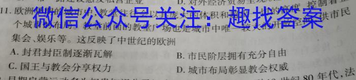 衡水金卷先享题信息卷2023答案 新教材XA五历史