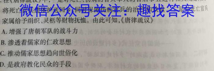安徽省2022-2023学年度八年级阶段诊断【R- PGZX F- AH（六）】历史
