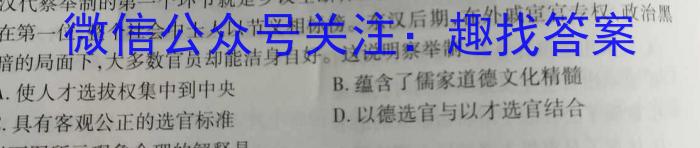 安徽省2022-2023学年九年级下学期期中教学质量调研政治s