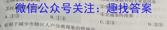 安徽省十联考2022-2023学年度第二学期高二期中联考s地理