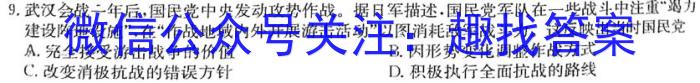 2023年“皖南八校”高三第三次大联考（4月）历史