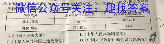 2023年普通高等学校招生全国统一考试 23·JJ·YTCT 金卷·押题猜题(八)政治s