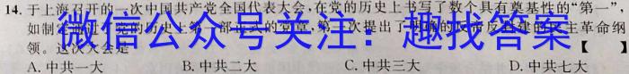 华普教育 2023全国名校高考模拟冲刺卷(二)历史