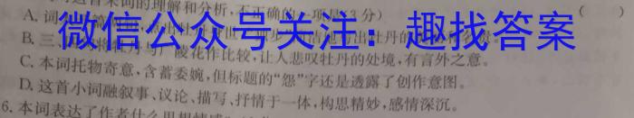 贵州省2023年普通高等学校招生适应性测试（4月）语文